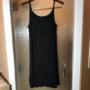 Simple black summer dress